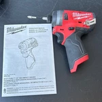 Milwaukee M12 Fuel 1/4 Hex Impact Driver 2553-20 With Charger And Hard Case. Fixed Price $100.00.