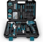 206PCS Cordless Power Drill Combo Home Tool Set 12 Repair Screwdriver Kit Blue. Fixed Price $68.80.