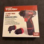 Multi-head Power Drill Set Hyper Tough 12V Max 3-IN-1 With 1.5AH Battery. Fixed Price $27.95.