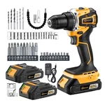 Cordless Drill Set/driver, 20V Electric Power With Battery And Charger,.... Fixed Price $93.69.