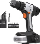 Litheli 20V Cordless Drill Driver, Electric Power With Variable Black. Fixed Price $86.24.