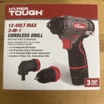 Hyper Tough 12V Max Lithium-ion 3-IN-1 Multi-head Power Drill Set. Fixed Price $31.49.