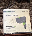 Galax Pro 4.5 Amp Impact Drill 1/2 In Bit Size Model/mpn 57325. Fixed Price $60.00.