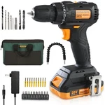Inspiritech 20V Battery Cordless Drill Driver Brushless Charger Bag. Fixed Price $29.99.