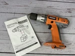 Ridgid R83001 14.4V Cordless 3/8" Drill Driver With Operator's Manual. Fixed Price $14.99.