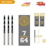 Industrial Grade 7/64" Drill Bits - 3 Pack With Titanium Aluminum Nitride Finish. Fixed Price $10.22.