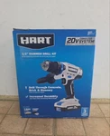 New Hart HPHD02B 20V Cordless 1/2" Inch Hammer Drill Kit Battery + Charger. Fixed Price $59.99.