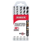 Diablo DMAMM1190-S5 Mult-material Carbide Tipped Concrete Hammer Drill Bit Set. Fixed Price $26.95.