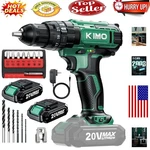 Kimo 20V Cordless Hammer Drill Set With Dual Batteries & 1350 Rpm Power. Fixed Price $88.79.