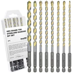 Grenpro Concrete Drill Bit Set, 8 Pcs Masonry For 5/32.... Fixed Price $24.79.
