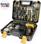 Home Tool Kit With Drill 166-PIECE General Basic Repair Set 12V. Fixed Price $67.43.