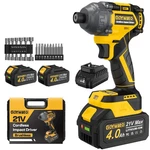 Goywato Cordless Impact Driver 2655IN-LBS300N 21V 1/4 Hex Chuck Brushless.... Fixed Price $102.89.