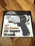 1/2 In. Air Impact Wrench Twin Hammer #94802 Reversible Central Pneumatic. Fixed Price $40.00.
