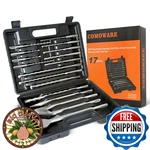 Comoware Rotary Hammer Drill Bits Set & Chisels- Sds Plus Concrete Masonry Hole. Fixed Price $68.31.