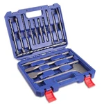 Workpro 16PC Sds-plus Rotary Hammer Drill Bits And Chisel Set For Concrete Stone. Fixed Price $36.99.