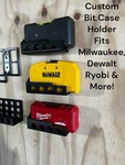 Custom Bit Case Holder Compatible With Milwaukee, Dewalt, Ryobi & More. Fixed Price $16.99.