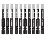 Mgtgbao 10PC Dry Diamond Drill Bits Set 5PC 3/16 & 1/4 In, Black. Fixed Price $40.86.