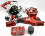 (used) Black & Decker 20V Cordless Saw Drill Combo Tool Set Kit Charger Power. Fixed Price $99.99.