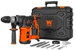 Wen 12A 1-3/16" Variable Speed Sds Plus Rotary Hammer Kit W/ Case, Chisels. Fixed Price $121.22.