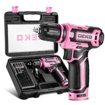 Cordless Dekopro 12V Power Set With Pink 800RPM Electric Drills W.... Fixed Price $37.02.