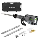 Workpro 1800W Demolition Jack Hammer 15A Electric Concrete Breaker 2 Chisel Bits. Fixed Price $239.99.