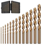 Cobalt Drill Bit Set, 13PCS M35 High Speed Steel Jobber Length Kit. Fixed Price $14.15.