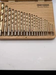 Craftsman Limited Edition Drill Bit Set - Solid Oak Case Usa Made 20 Of 21. Fixed Price $42.00.