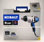 Kobalt 120V 1/2" Corded Reversible 8-AMP Impact Wrench Drill + Case 6 Sockets. Fixed Price $89.99.