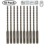 Drillforce 10PCS 3/16" X6" Rotary Hammer Sds+ Masonry Concrete Bits. Fixed Price $18.89.