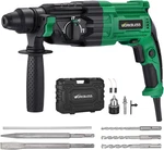 Powerful 1" Sds-plus Rotary Hammer Drill, 8AMP, 4 Functions, 5 Accessories. Fixed Price $109.99.