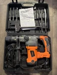 Vonhaus Rotary Hammer Drill 10A Sds Plus 3-FUNCTION W/ Bits & Chisels Case Set. Fixed Price $199.99.