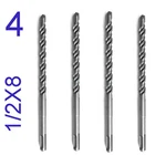 4 Pc Set Of Sds Plus 1/2" Diameter 8" Long Carbide Tip Hammer Drill Bit SCT-888. Fixed Price $19.50.