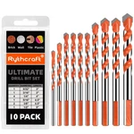 Masonry Drill Bits Set For Tile, Brick, Cement, Concrete, Glass, Plastic, Cin.... Fixed Price $26.37.