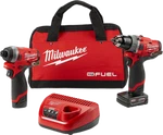 Milwaukee M12 Fuel 2-TOOL Combo Kit: 1/2" Hammer Drill & 1/4" Hex Impact Driver. Fixed Price $229.00.