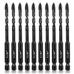 1/4 Inch Concrete Drill 10PCS, Masonry Set With Tungsten Carbi.... Fixed Price $20.26.